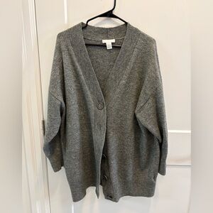 H&M Charcoal Women's Cardigan Sweater